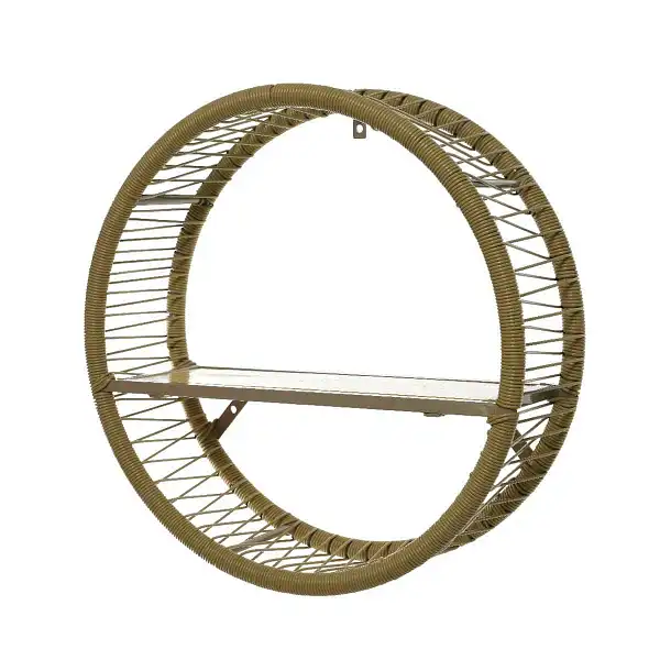 etagere murale ronde tressee