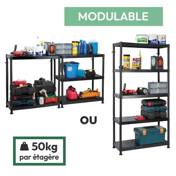 etagere rangement solide modulable