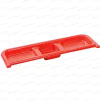 Etagère rouge pour plateau de rempotage