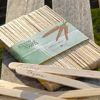 Etiquettes semis en bois