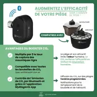 Kit booster CO2 pour piège à moustiques extérieur Biogents - protection jusqu'à 700m2
