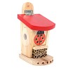 Hôtel à insectes coccinelle rouge Bois FSC - 26 cm