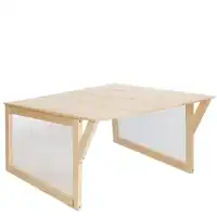 Garage pour robot tondeuse en bois L.72 x l.82 x H.42cm