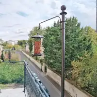 Poteau de balcon pour fixation mangeoire ou nichoir oiseaux - 6 positions possibles