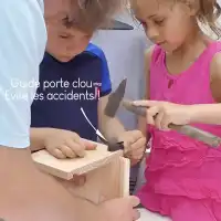 Kit nichoir à assembler en bois pour mésange charbonnière, moineau et sittelle - Trou d'envol 34mm