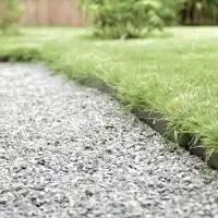 Bordurette métal acier français L.1m x H.12.5cm - Marron RAL 8017