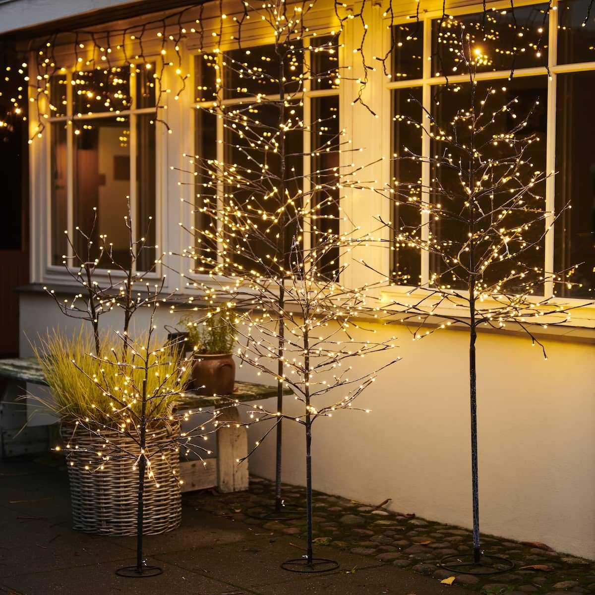 Arbre de Noël Lumineux en Métal,Lampe LED Décorative de Sapin de