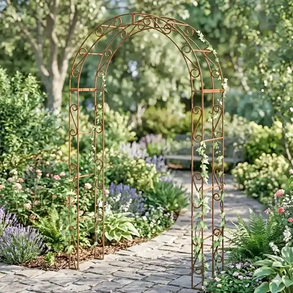 arche jardin fer corten