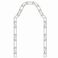 Arche de jardin en fer Napoléon