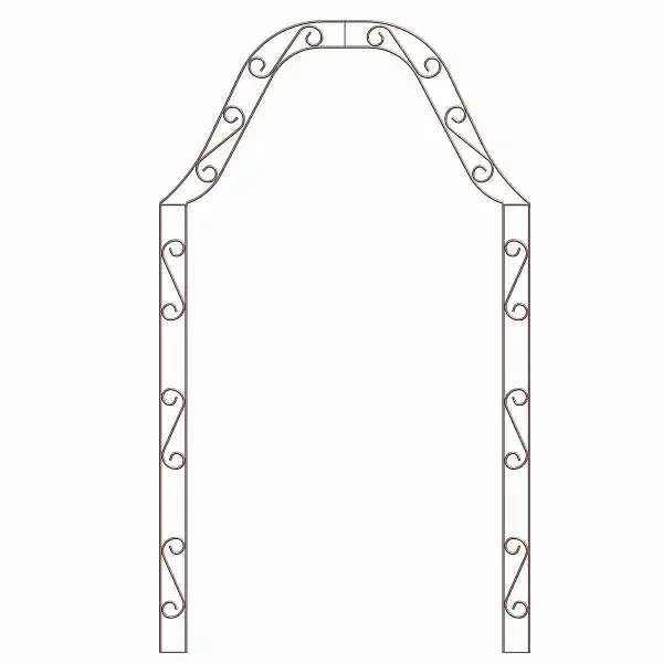 arche plante grimpante metal