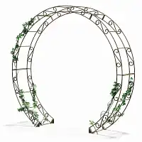 Arche ronde de mariage en acier - D.230cm