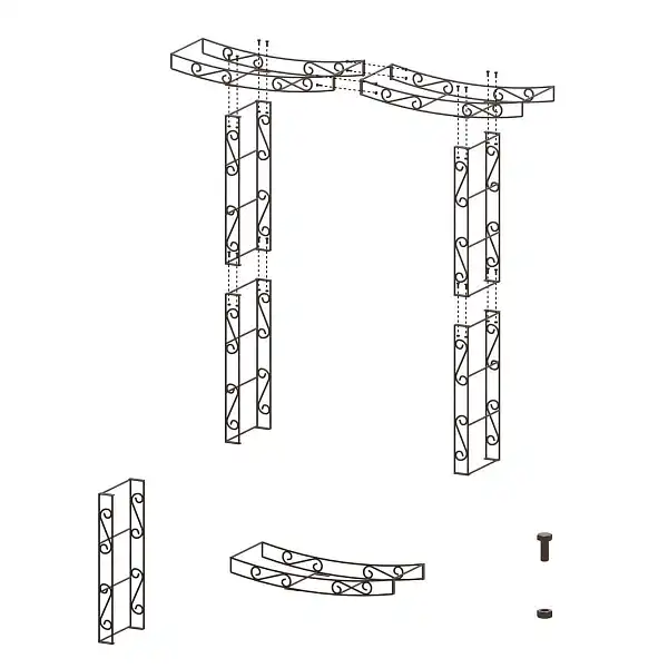 assemblage arche jardin zen assemblage arche jardin zen