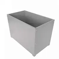 Bac jardinière en acier avec treillis