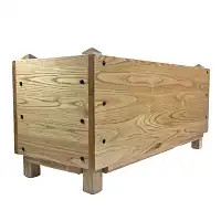 Bac jardinière en chataigner 100x45x50cm