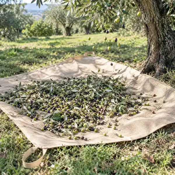 bache filet recolte olives