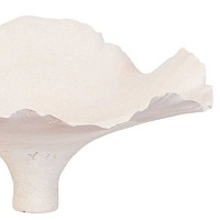 Fleur en grès artisanale - mangeoire et bain d'oiseau - sur tige