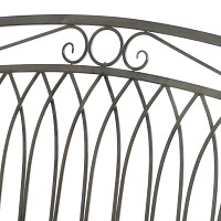 Banc de jardin décoratif pliable - fer forgé 118cm