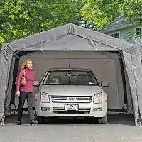 Garage abri souple Gris 18.13m2