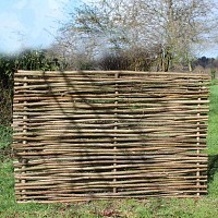 Barrière noisetier L.180 x H.120cm - tressage horizontal