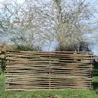Barrière noisetier L.180 x H.80cm - tressage horizontal