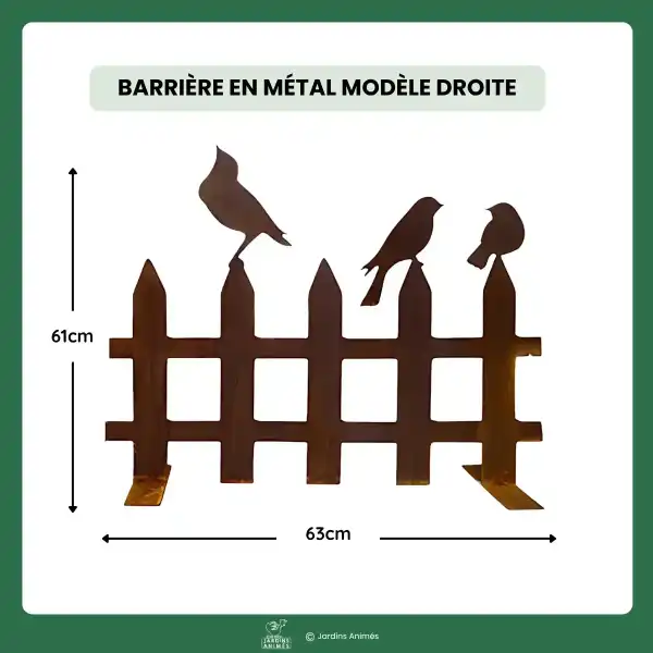 barriere metal oiseaux