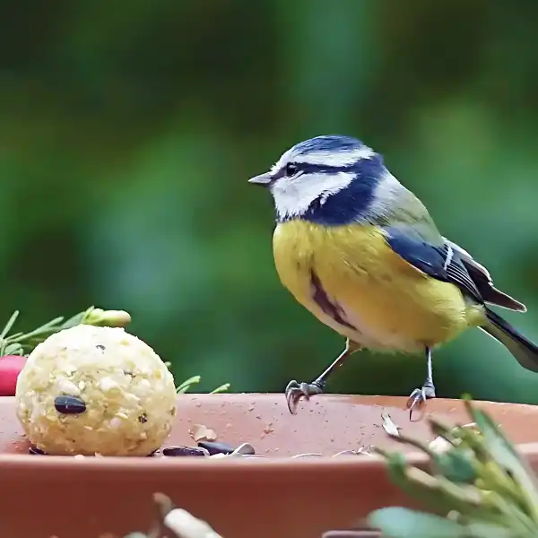 blue tit boule graisse