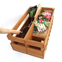 Boite de rangement pour sachets de graines et outils de jardin