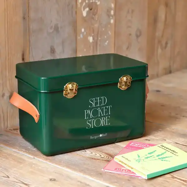 boite rangement sachets graines verte