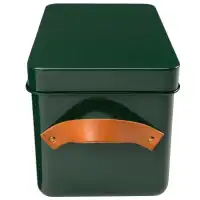 Boite en fer pour organiser les sachets de graines - Vert