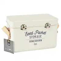 Boite en fer pour organiser les sachets de graines  Boite en fer pour organiser les sachets de graines