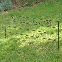 Bordure acier volute 100cm x H. 30cm