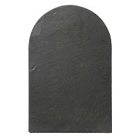 Bordure de jardin en ardoise arrondie 20x30cm - lot de 5