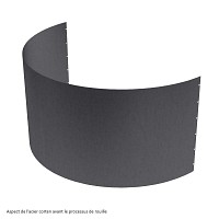 Bordure arrondie H. 40cm acier corten