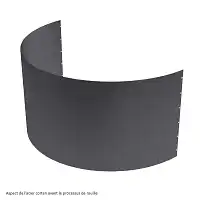 Bordure arrondie H. 40cm acier corten