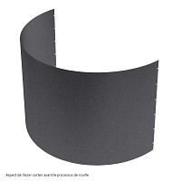 Potager rond en acier corten 100cm - Haut. 40cm