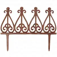 Bordure de jardin en fonte style antique - L.38 x H.30 cm