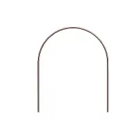 Bordure de jardin simple arceau en acier plein L. 32cm x H. 40cm