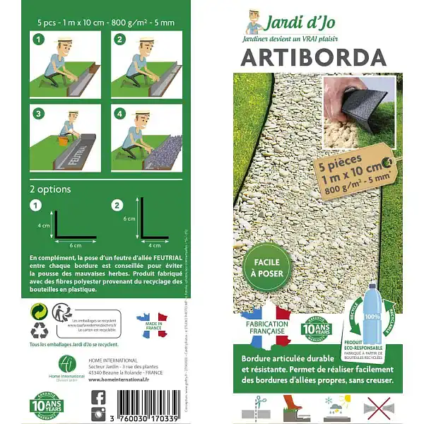 bordure jardin artiborda