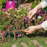 Bordurette en fonte lys français - H.28 x L.26,5 cm