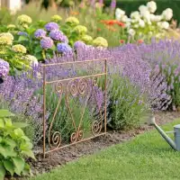 Bordure de jardin en métal à volutes L.71,5 x H.71cm