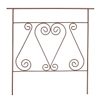 Bordure en métal à volutes 71cm