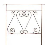 Bordure en métal à volutes 71cm