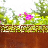 Bordure de pelouse motif dentelle en acier - L. 4,80 m x H. 20 cm
