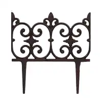 Bordurette en fonte lys français - H.28 x L.26,5 cm