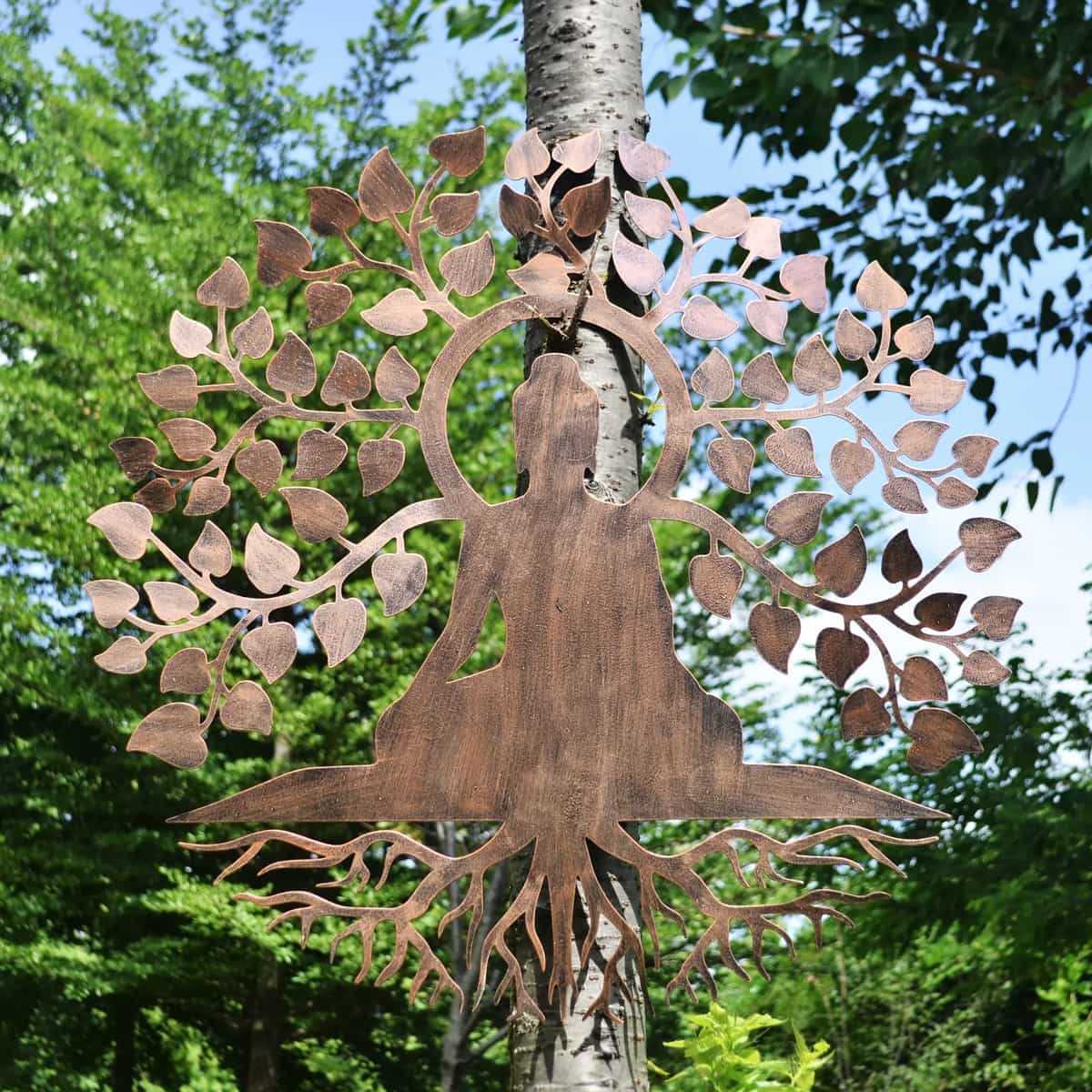 Bouddha Arbre de vie deco murale 75cm, vente au meilleur prix Jardins Animés