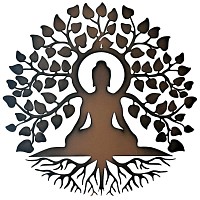 Bouddha Arbre de vie deco murale 59cm