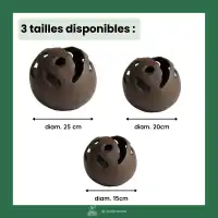 Contenant boule en fonte à garnir - D.25cm