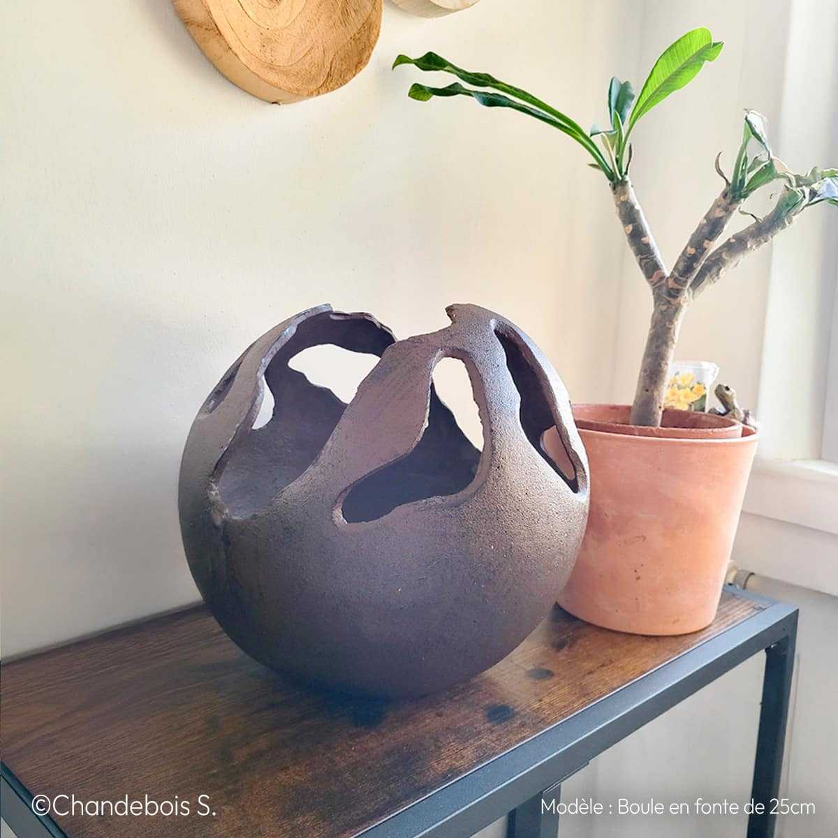 boule fonte decoration