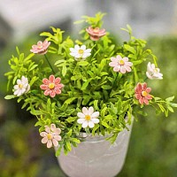 Marguerite en céramique sur tige à planter - Déco jardin