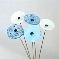 Fleurs en verre artisanales Adèle